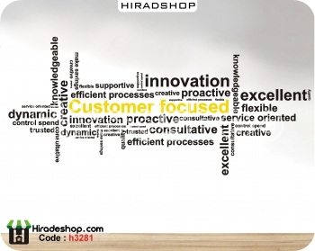 استیکر اداری انگیزشی مشتری مداری motivational wallsticker کد h3281