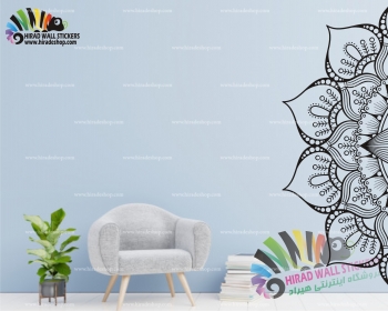 استیکر و برچسب دیواری طرح ماندالا شمسه Mandala Wallsticker کد h1600