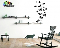 استیکر و برچسب دیواری پروانه butterfly wall stickersکد h027