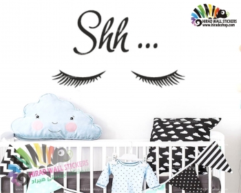 استیکر دیواری اتاق کودک پلک و مژه Eyelid & Eyelash Wallstickers کد h1176