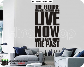 استیکر و برچسب دیواری اداری متن انگیزشی the future belongs  کد h1807