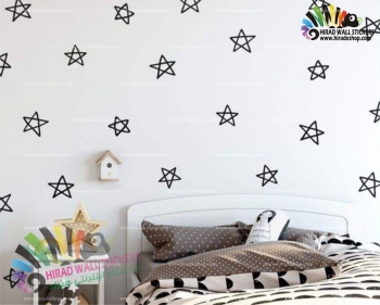 استیکر دیواری پک تکرار شونده ستاره Star Wallstickers کد h1170