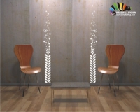  استیکر و برچسب دیواری برگ و حبابleaf and bubble کد h006