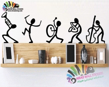 استیکر و برچسب دیواری نت و موزیک ارکستر موسیقی Music Orchestra Wallstickers کد h1174