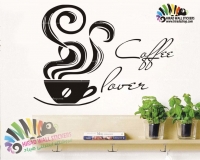 استیکر و برچسب دیواری قهوه،کافه و کافی شاپ cafe، coffe shop wallsticker کد h916