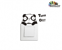 استیکر کلید و پریزپاندا  panda wallstickersکد h2186