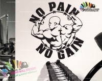 استیکر و برچسب دیواری ورزشی بدنسازی فیگور مرد بدنساز Bodybuilder Man Figure Wallstickers کدh1056