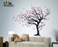 برچسب دیواری شاخه درخت در باد tree wall stickers کد h016