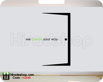استیکر اداری انگیزشی ساختن راه motivatinal wallsticker  کد h3546