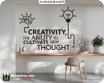 استیکر اداری انگیزشی خلاقیت creativity wallsticker کد h3118
