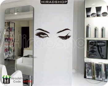 استیکر دخترانه چشم و ابرو eyes wallstickers کد h1755