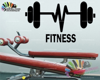 استیکر و برچسب دیواری ورزشی باشگاه بدنسازی فیتنس GYM Fitness Wallstickers کد h1133