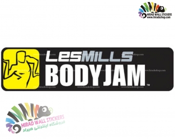 استیکر و برچسب دیواری ورزشی body jam کد h1331