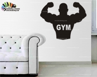 استیکر بدنسازی GYM body buiding wall stickers کد h470