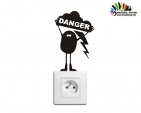 استیکر کلید و پریز danger Switches and Sockets wallstickersکد h2102