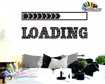 استیکر دیواری گیم نت و کلوپ و بازی نوار بارگذاری Loading Bar Wallsticker کد h1030