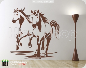 استیکر و برچسب دیواری اسب horse wall sticker کد 1724