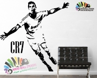 استیکر دیواری ورزشی فوتبال کریستیانو رونالدو Cristiano Ronaldo Wallstickers کد h1064