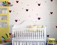 استیکر دیواری اتاق کودک پک میکی موس و ستاره Mickiy Mouse and Stars Wallstickers کد h1075