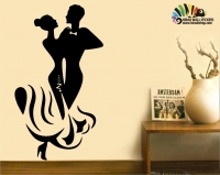  استیکر و برچسب دیواری عروس و داماد h259 bride and groom wall stickers 