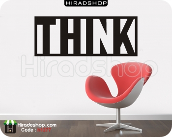 استیکر و برچسب دیواری متن انگلیسی think کد h1277