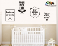 استیکر متن اتاق کودک BABYROOM WALL STCKERSکد h530