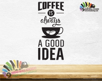استیکر و برچسب دیواری قهوه،کافه و کافی شاپ cafe، coffe shop wallsticker کد h1140