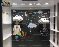 لوازم اتاق کودک و نوزاد شلف و آویز لباس ابر و ستاره Cloud and Star Shelf Baby Room Accessories کد hacs060