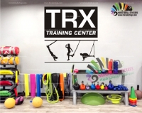 استیکر و برچسب دیواری  تی آر ایکس ورزشی، باشگاه TRX GYM کد h555