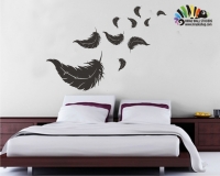 استیکر پرها در بادfulls wallsticker کد h066