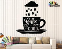 استیکر و برچسب دیواری قهوه،کافه و کافی شاپ cafe، coffe shop wallsticker کد h1050