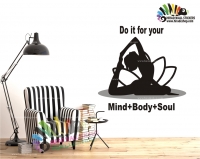 استیکر و برچسب دیواری ورزش یوگا Yoga Wallstickers کد h956