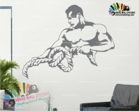 استیکر و برچسب دیواری مرد بدن ساز Bodybuilder Man Wallstickers کدh979