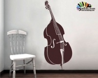 استیکر و برچسب دیواری ویولن سل violen wall stickers کد h414