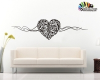  استیکر و برچسب دیواری قلب heart wall stickers کد h188