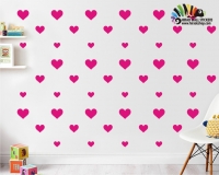 استیکر دیواری پک تکرار شونده اتاق کودک قلب Heart Repetitive Pack Wallstickers کد h443