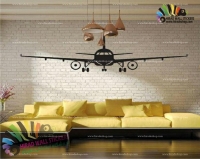 استیکر دیواری آژانس هواپیمایی و مسافرتی فرودگاه پرواز هواپیما مسافربری Airplane Flight Airport Wallstickers کد h640