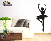 استیکر دیواری حرکات موزون رقص باله Ballet Dance Wallstickers کد h777