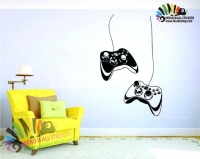 استیکر و برچسب دیواری گیم نت و کلوپ و بازی دسته بازی ایکس باکس 360 Xbox 360 Controller Wallstickers کد h808