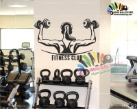 استیکر فیتنس کلاب fitness club  کد h541