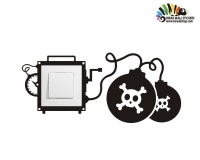 استیکر کلید و پریز بمب ساعتی Switches and Sockets wallstickersکد h2108