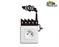 استیکر کلید و پریز کارخانه factory wallstickers کد h2168