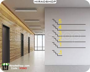 استیکر و برچسب دیواری پله ها steps wallstickers کد h1843