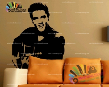 استیکر و برچسب دیواری شخصیت ها و هنرمندان الویس پرسلی Elvis Presley Wallstickers کد h1414