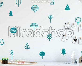 استیکر و برچسب دیواری درخت و شاخه برای اتاق کودک wall stickers کد 1725