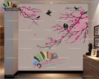 استیکر دیواری گل و گیاه شاخه و شکوفه و پرندگان Branches & Blossoms & Birds Wallstickers کد h1016