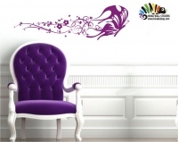 استیکر پروانه دنباله گل butterfly wallstickers کد h042