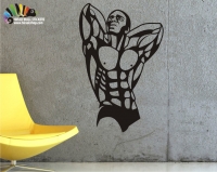 استیکر و برچسب دیواری ورزشی بدنسازی و فیتنس Bodybuilding and Fitness Wallstickers کد h447