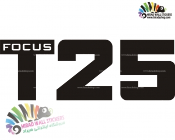استیکر و برچسب دیواری باشگاه ورزشی Focus T25 Workout کد h1335