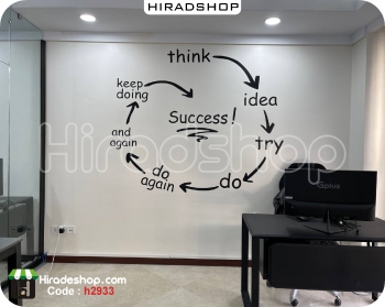 استیکر دیواری اداری انگیزشی موفقیت motivational wallstickers کد h2933
